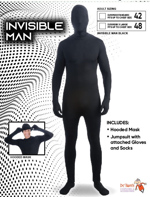 Invisible Man Black Morphsuit